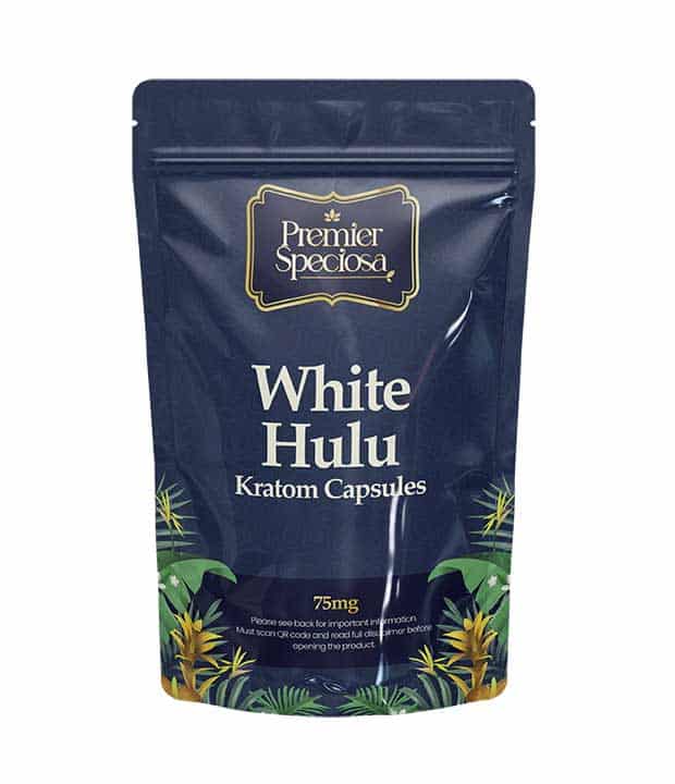 White Hulu Kratom Capsules